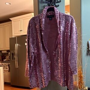 Pink Sequin Blazer